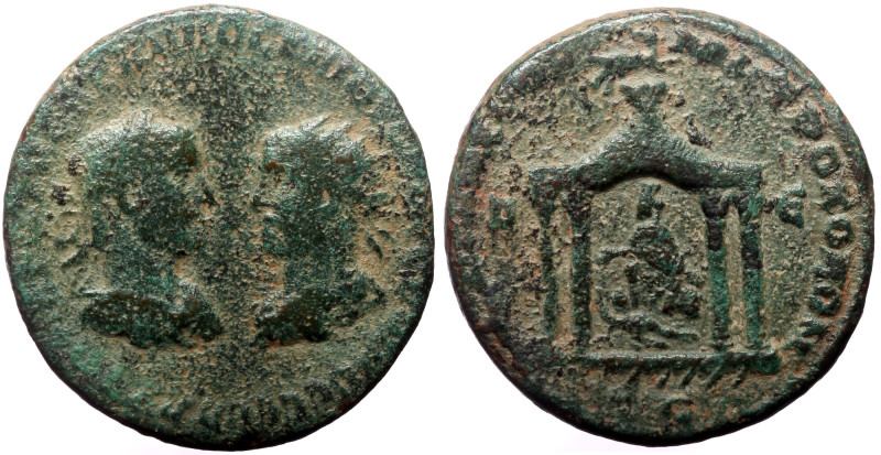 Seleucis & Pieria. Antioch. Trebonianus Gallus, with Volusian. AE, Assaria. (Bro...