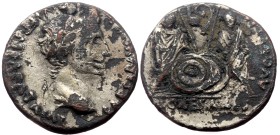 Augustus (27 BC-AD 14). AR, Fourrée Denarius. (Silver, 3.55 g. 17 mm.) Lugdunum.