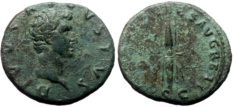 Restitution issue under Nerva, Octavian as Augustus (27 BC-14 AD) AE As (ca 98) ...