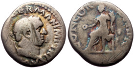 Vitellius (69) AR Denarius. Rome, 69
