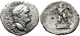 Vespasian (69-79). AR, Denarius. (Silver, 3.06 g. 18 mm.) Rome.