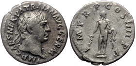 Trajan (98-117). AR, Denarius. (Silver, 2.85 g. 19 mm.) Rome.