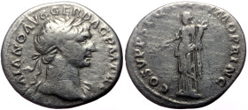 Trajan (98-117). AR, Denarius. (Silver, 2.94 g. 19 mm.) Rome.