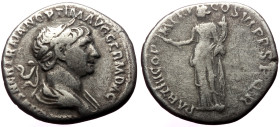 Trajan (98-117) AR Denarius. Rome, 114-117.