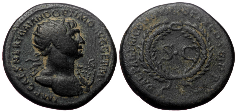 Trajan (98-117). AE, As. (Bronze, 8.39 g. 23 mm.) Rome. Trajan (98-117). AE, As....