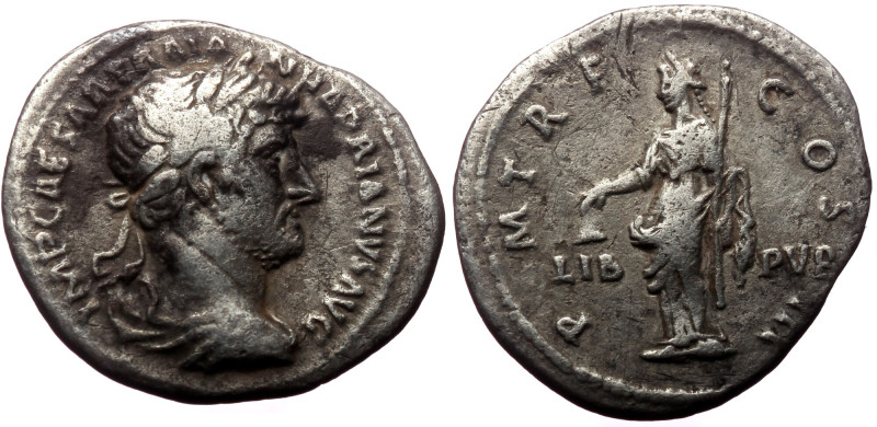 Hadrian (117-138) AR Denarius, Rome, 119-125 Hadrian (117-138) AR Denarius, Rome...