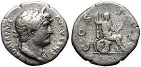 Hadrian (117-138). AR, Denarius. (Silver, 2.89 g. 19 mm.) Rome.