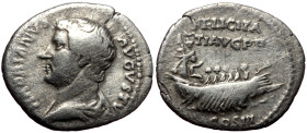 Hadrian (117-138 AD) AR denarius (Silver, 3.46g, ). Rome, ca. 131 Very rare