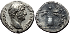 Hadrian (117-138) AR, Denar. (Silver, 3.03 g. 18 mm.) Rome.
