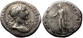 Trajan (98-117) AR Denarius, Rome, 114-117