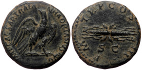 Hadrian (117-138). AE, Quadrans. (Bronze, 4.13 g. 18 mm.) Rome.