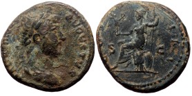 Hadrian (117-138). AE (Bronze, 4.45 g. 19 mm.) Rome.