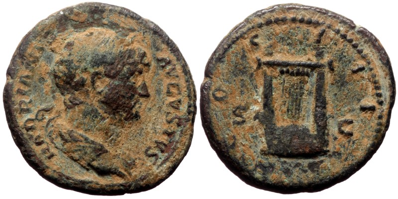 Hadrian (117-138). AE, Semis. (Bronze, 4.46 g. 19 mm.) Rome. Hadrian (117-138). ...