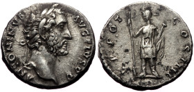 Antoninus Pius (138-161). AR, Denarius. (Silver, 3.54 g. 17 mm.) Rome.