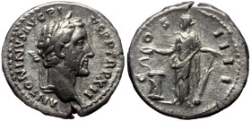 Antoninus Pius (138-161). AR, Denarius. (Silver, 3.06 g. 18 mm.) Rome.