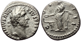 Antoninus Pius (138-161). AR, Denarius. (Silver, 2.93 g. 17 mm.) Rome.