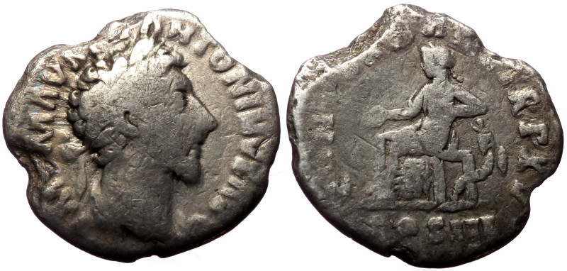 Marcus Aurelius (161-180) AR Denarius, Rome. Marcus Aurelius (161-180) AR Denari...