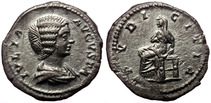 Julia Domna (Augusta, 193-217) AR denarius, Rome, under Septimius Severus and Ca...