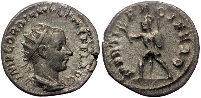 Gordian III (238-244) AR Antoninianus (Silver, 4.38g, 21mm) Antioch Gordian III ...