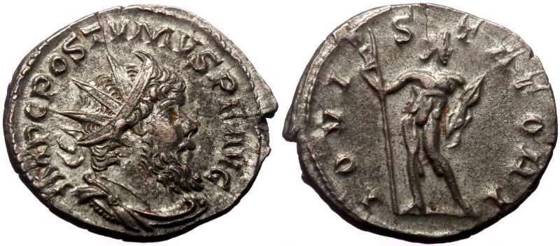 Postumus (260-269) AR Antoninianus, Treveri, 262. Postumus (260-269) AR Antonini...