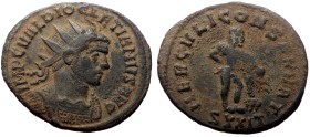 Diocletian (284-305). AE, Antoninianus. (Bronze, 3.31 g. 22 mm.) Ticinum.