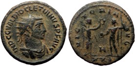 Diocletian (284-305). AE, Antoninianus. (Bronze, 4.23 g. 21 mm.) Siscia.