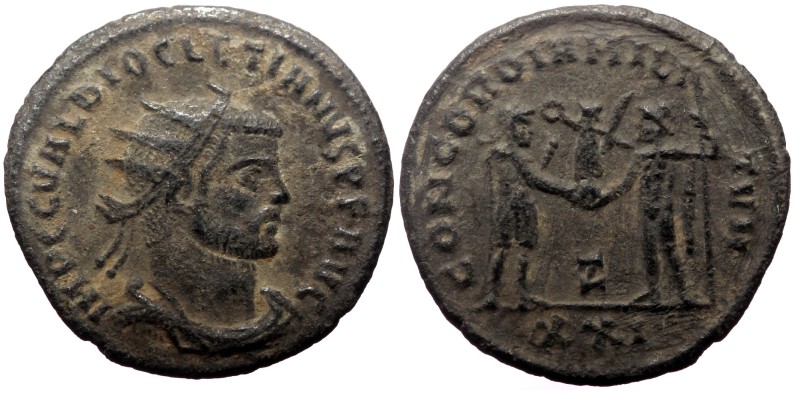 Diocletian (284-305). AE, Antoninianus. (Bronze, 3.29 g. 20 mm.) Antioch. Diocle...
