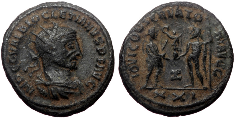 Diocletian (284-305). AE antoninianus (Bronze, 21mm, 3.59g) Antioch, 7th officin...