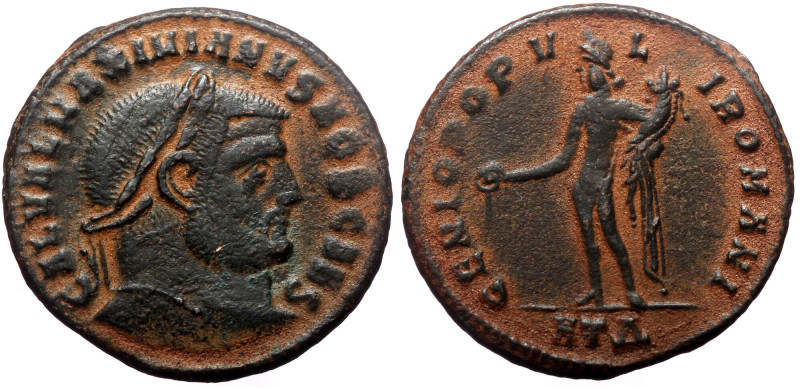 Galerius Maximianus (Caesar, 293-305) Heraclea AE Follis (Bronze, 28mm, 8.26g) G...