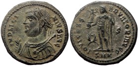 Licinius I (308-324). AE, Follis. (Bronze, 3.69 g. 18 mm.) Cyzicus.