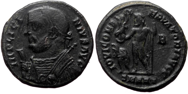 Licinius (308-324). AE, Follis. (Bronze, 3.68 g. 18 mm.) Antioch. Licinius (308-...