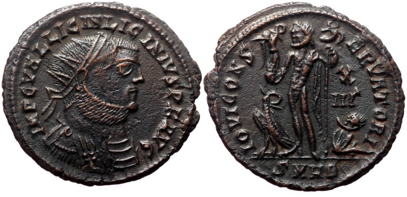 Licinius I (308-324). AE, Follis. (Bronze, 2.92 g. 21 mm.) Heraclea. Licinius I ...