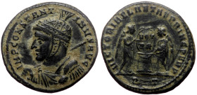 Constantine I The Great (307-337). AE, Follis. (Bronze, 2.73g, 17mm) Treveri.