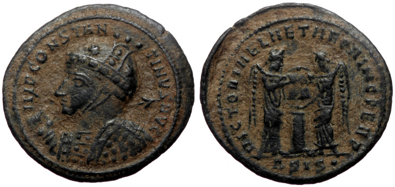 Constantine I The Great (307-337). AE, Follis. (Bronze, 2.96 g. 21 mm.) Siscia. ...