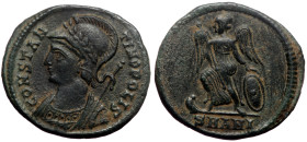Constantine I The Great (307-337). AE, Follis. (Bronze, 2.32 g, 18mm) Antioch. Commemorative Series.