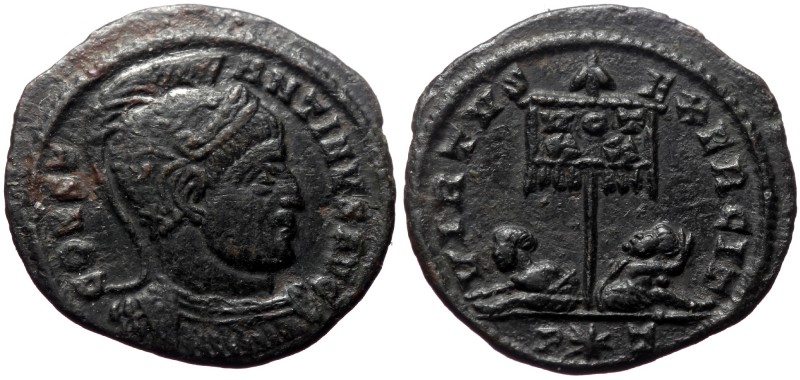 Constantine The Great (307/310-337) AE follis (Bronze, 2.56g, 19mm) Ticinium, 31...
