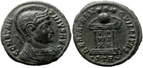 Constantine I 'the Great' (307/310-337) AE Follis (Bronze, 2,30g, 18mm) Treveri, 323.