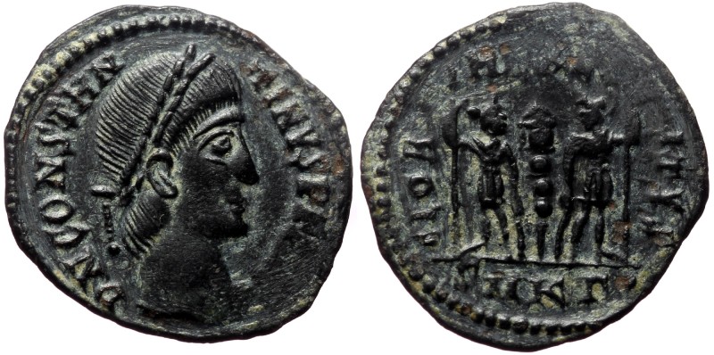 Constantine II AE Nummus (Bronze, ) Cyzicus, 337-340. Constantine II AE Nummus (...