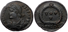 Jovian (363-364). AE. (Bronze, 3.00 g. 20 mm.) Constantinople.