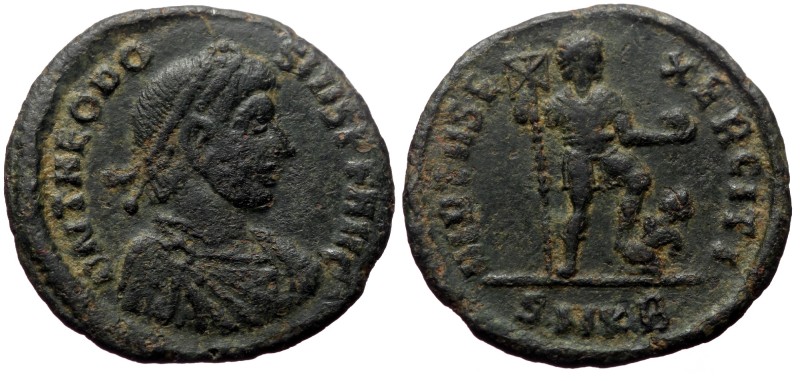 Theodosius I (379-395) Kyzikos AE Follis (Bronze, 23mm, 3.56g) Theodosius I (379...