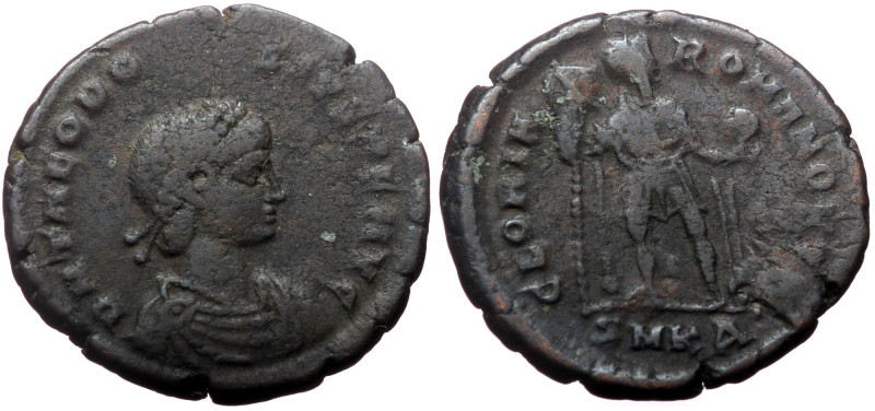 Theodosius I (379-395) AE follis Cyzicus, 1st officina (A), 392-395. Theodosius ...