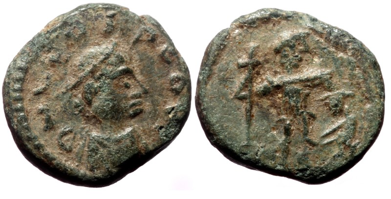 Leo I (457-474). AE, Minimus. (Bronze, 1.08 g 10 mm) Uncertain mint. Leo I (457-...
