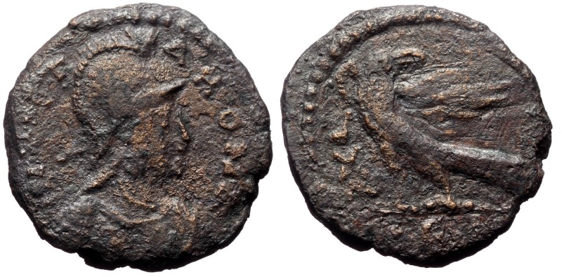Ostrogoths. Rome mint, 5th officina. AE. (Bronze, 10.08 g. 25 mm.) 493-526 AD. O...