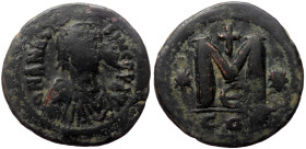 Anastasius I. AE, Follis, (Bronze, 15.93 g, 33 mm) Constantinople. 491-518 AD.
