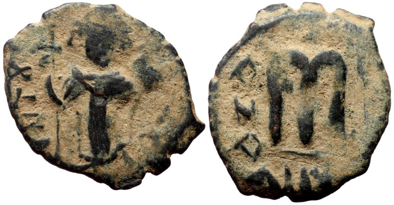 Arab-Byzantine, Rashidun/Umayyad, AE fals (Bronze, 4,12g, 23mm) c. 650s-660s (tr...