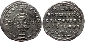 John I Tzimisces. AR, Miliaresion, (Silver, 2.17 g. 21 mm.) Constantinople, 969-976 AD.