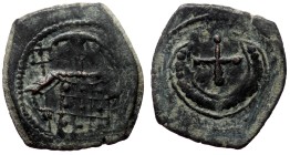 Empire of Nicaea. John III Ducas, AE Tetarteron (Bronze, 1.78 g. 18 mm.) Magnesia. 1222-1254 AD.