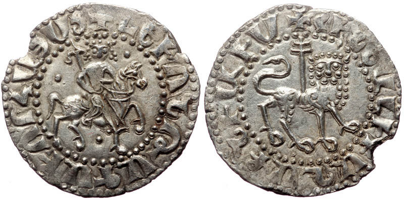 Levon II. AR, 1 Tram, (Silver, 2.56 g. 22 mm.) Cilician Armenian. Ayas. 1270-128...