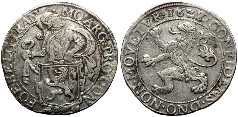 Leeuwendaalder or Lion Daalder. AR, 1 Daalder (Silver, 26.81 g. 40 mm.) Netherla...