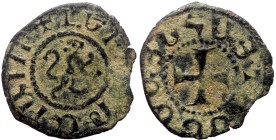 Armenia, Cilician Armenia. Royal. Levon V, AE, Pogh (Bronze, 0.80 g. 16 mm.) 1374-1393 AD.